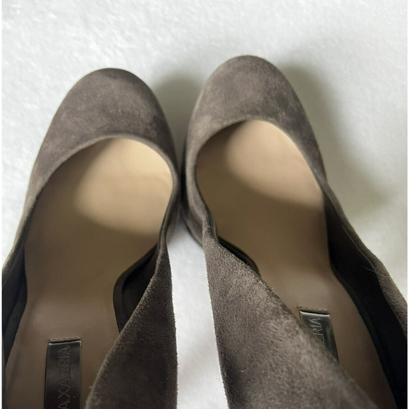 BCBGMaxAzria Platform Heels Size 36/10B Pamela Stiletto Gray Suede Holiday Party - Picture 11 of 12